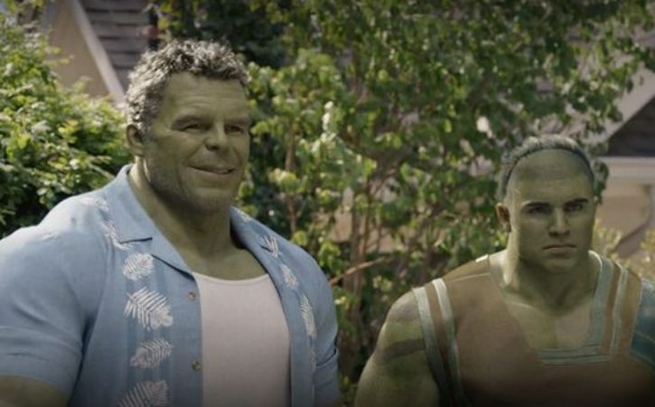 The Hulk with his son Skaar